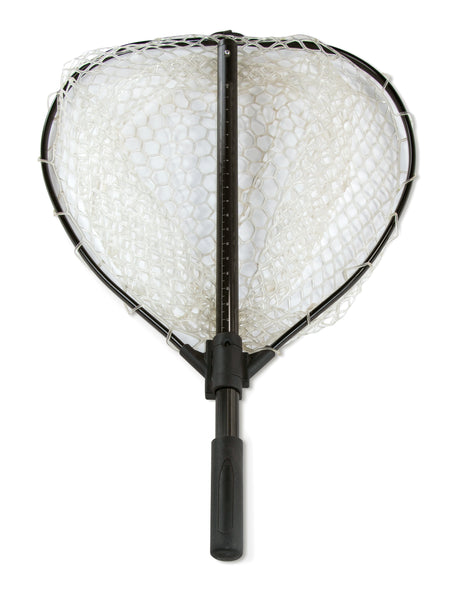 Vindicator Landing Net: Folding Hoop Size 18 X 18 in - Clear Rubber Net