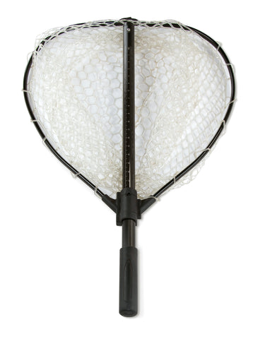 Vindicator Landing Net: Folding Hoop Size 18 X 18 in - Clear Rubber Net