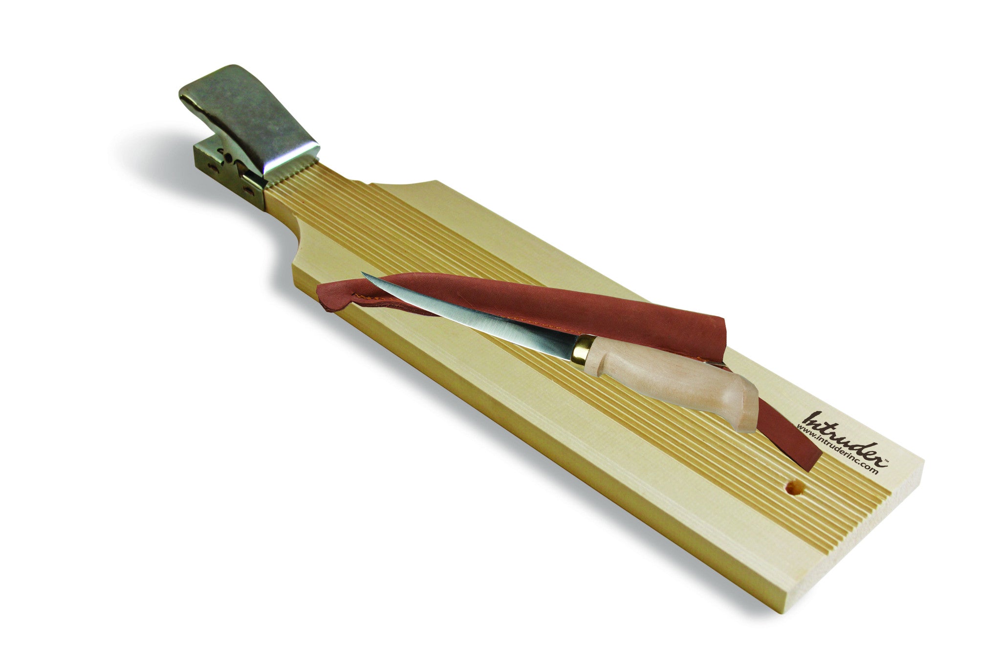 24 Hardwood Fillet Board with 7.5 In. Wood Handle Fillet Knife