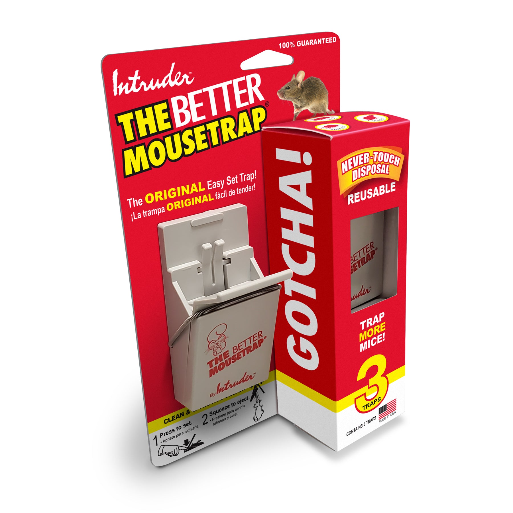 The Better Mousetrap Intruder Snap Trap For Mice 2-Pack.